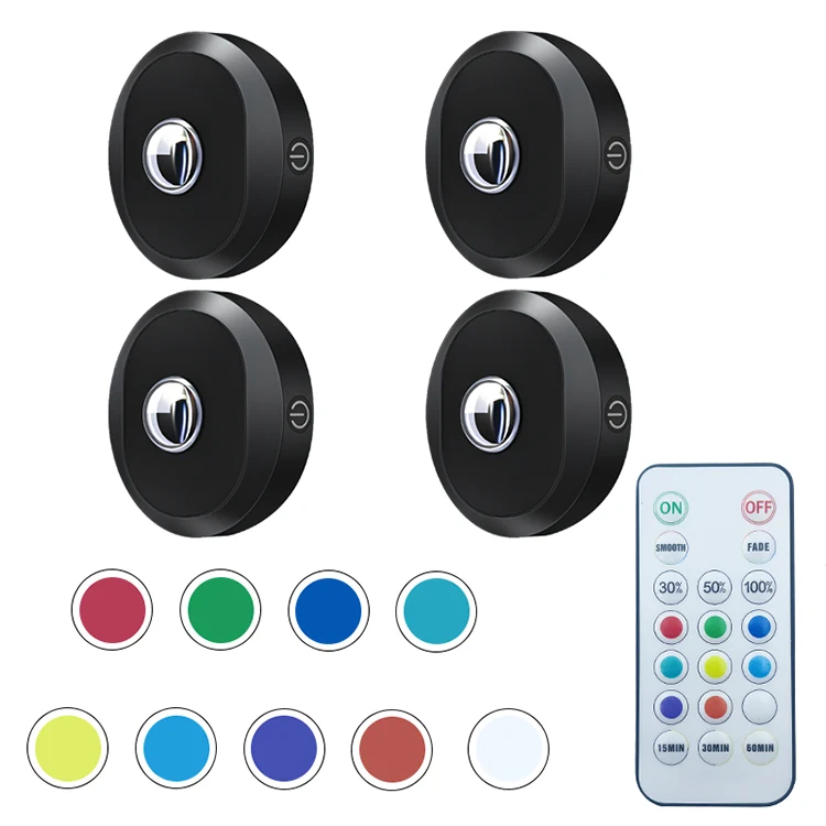 RGB care schimbă culoarea LED sub luminile dulapului
